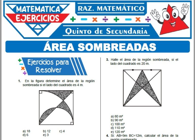 Ejercicios de Razonamiento Matemático para Quinto de Secundaria
