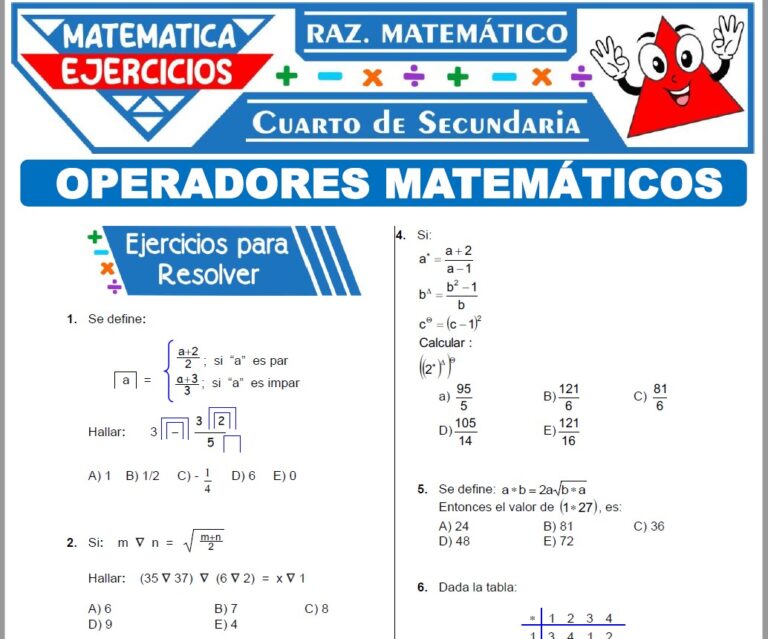 Ejercicios De Cuatro Operaciones Para Cuarto De Secundaria – WEPAHC
