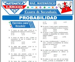 Ejercicios de Razonamiento Matemático para Cuarto de Secundaria