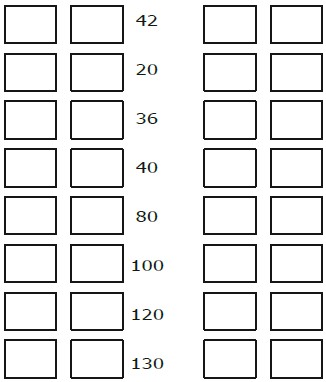 Ejercicios de Anterior, Posterior y Entre de un Número Menor que 100 para Segundo Grado de Primaria