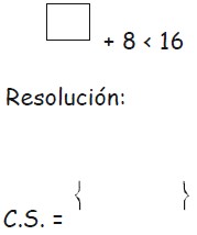 Ejercicios de Inecuaciones para Primer Grado de Primaria