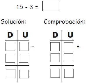 Ejercicios de Comprobación de la Sustracción para Primer Grado de Primaria