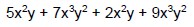 Ejercicios de Expresiones Algebraicas para Primer Grado de Secundaria