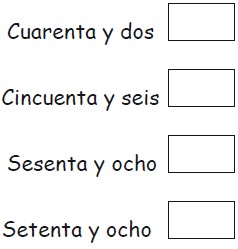 Ejercicios de Comparamos Números Naturales del 0 al 70 para Primer Grado de Primaria