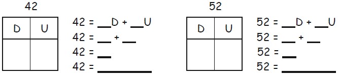 Ejercicios de Los Números Naturales del 0 al 79 para Primer Grado de Primaria