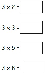 Ejercicios de La Multiplicación para Primer Grado de Primaria