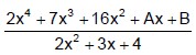 Ejercicios de Método de Horner para Segundo Grado de Secundaria