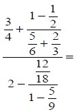 Ejercicios de Fracciones Complejas para Quinto Grado de Primaria